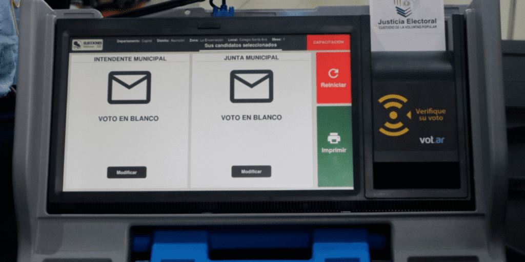 Voto electrónico en Paraguay