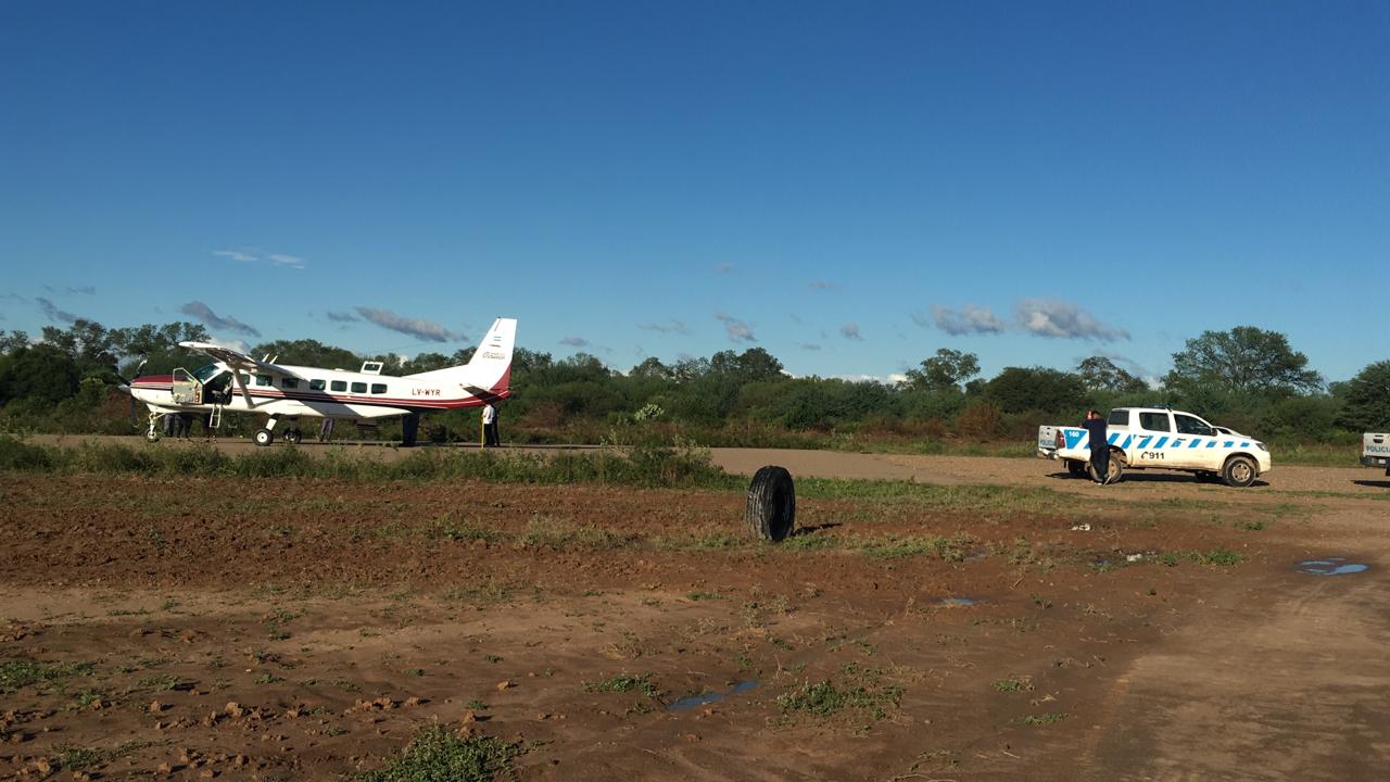 Avión sanitario del Chaco hacia Ingeniero Suárez