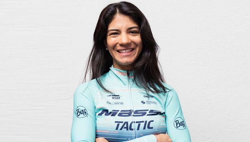 Agua Marina Espínola es la primera ciclista paraguaya en clasificar a los Juegos Olímpicos.