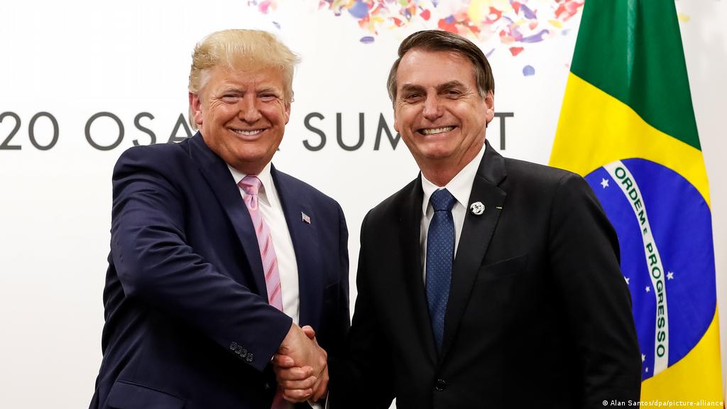 El ex presidente de EE.UU., Donald Trump y Jair Bolsonaro. 