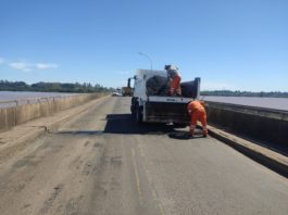 Nación inició trabajos de reparación en el puente internacional Paso de los Libres-Uruguayana