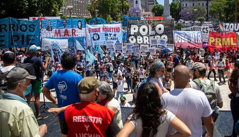 Movilizaciones en conmemoración a lo que fue el “Argentinazo” en 2001.