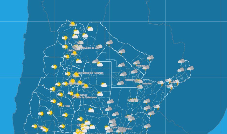 Se vienen las lluvias Cómo estará el clima el Día del Padre