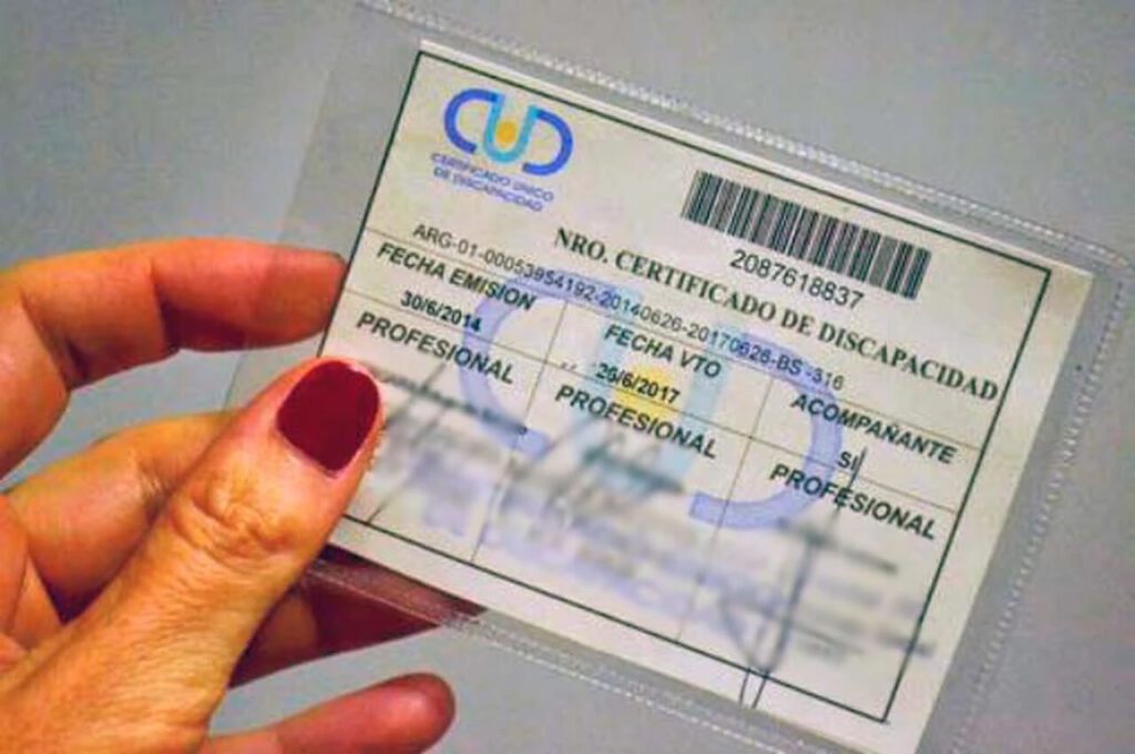Certificado Único de Discapacidad
