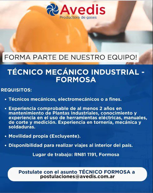 búsqueda laboral de AVEDIS