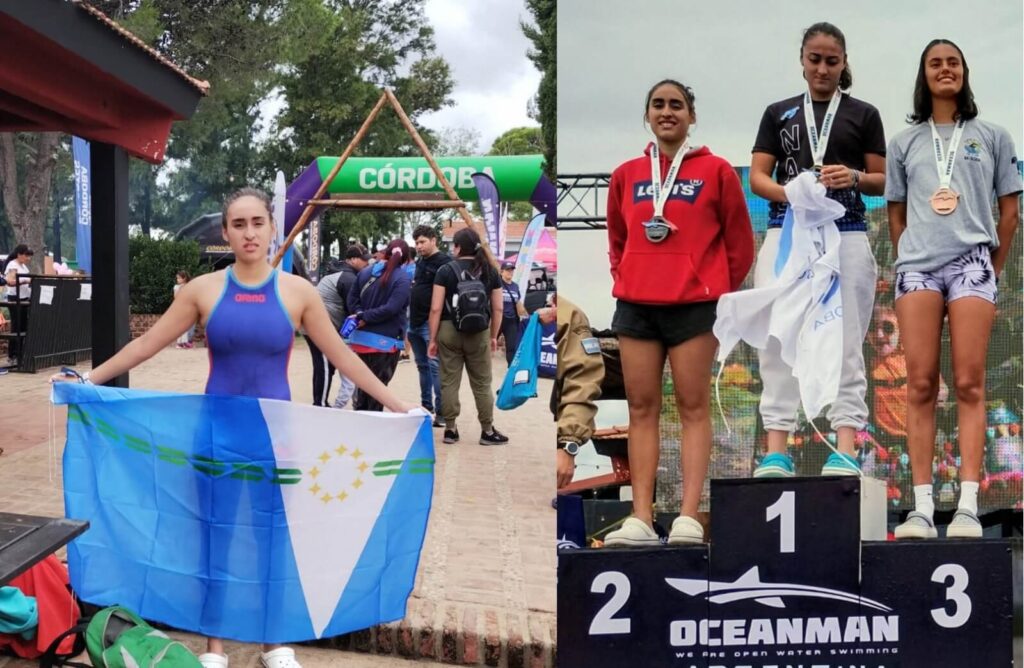La formoseña Iara Ledesma Portillo hizo historia en OceanMan Argentina, el mayor torneo de aguas abiertas del mundo