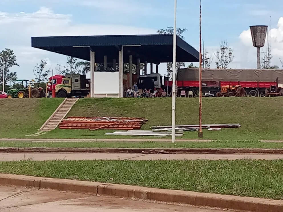 Protesta de productores yerbateros