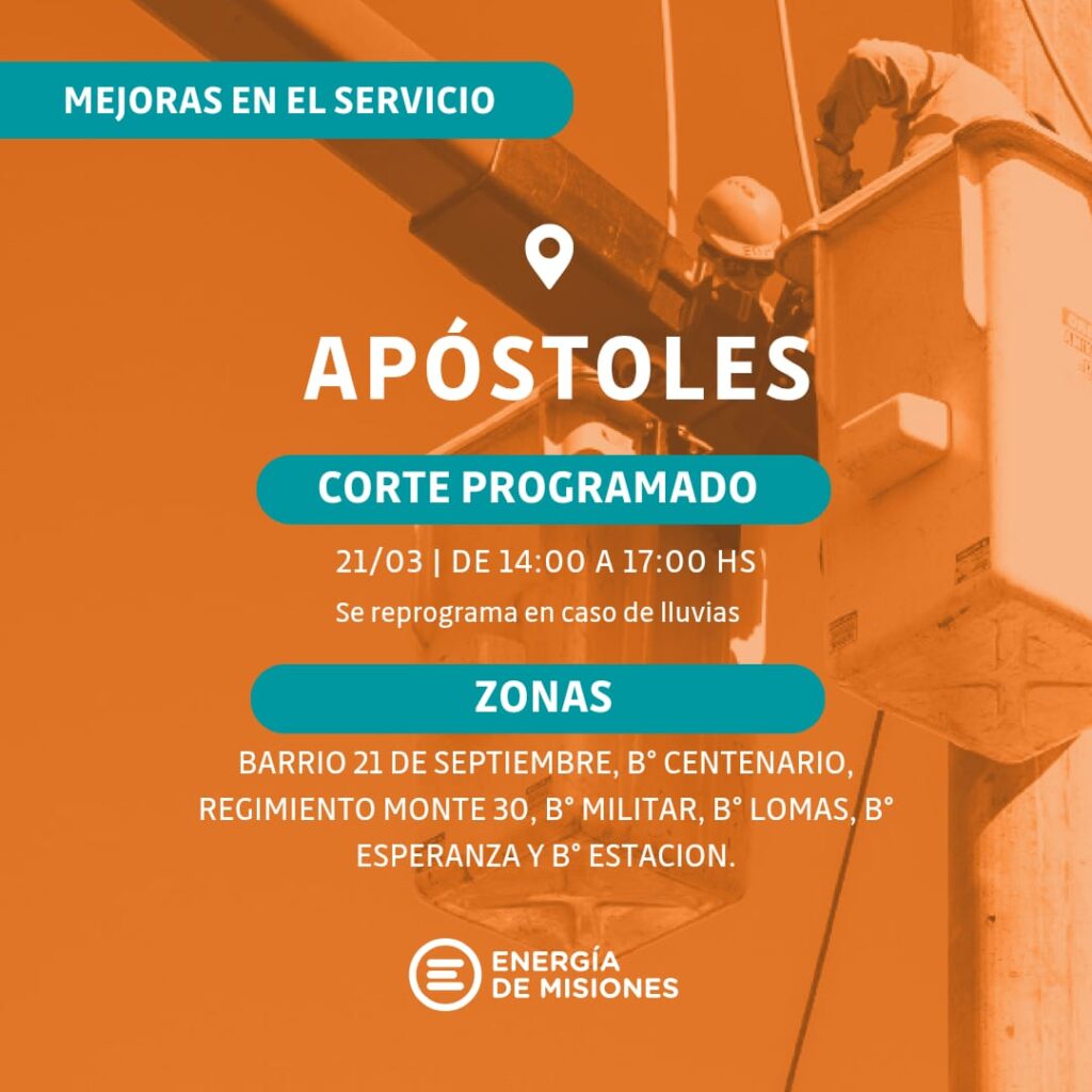Fuente: Energía de Misiones.