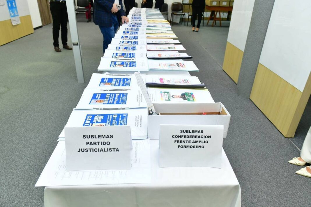 Elecciones en Clorinda: oficializaron las boletas y así se dividen los lemas y sublemas