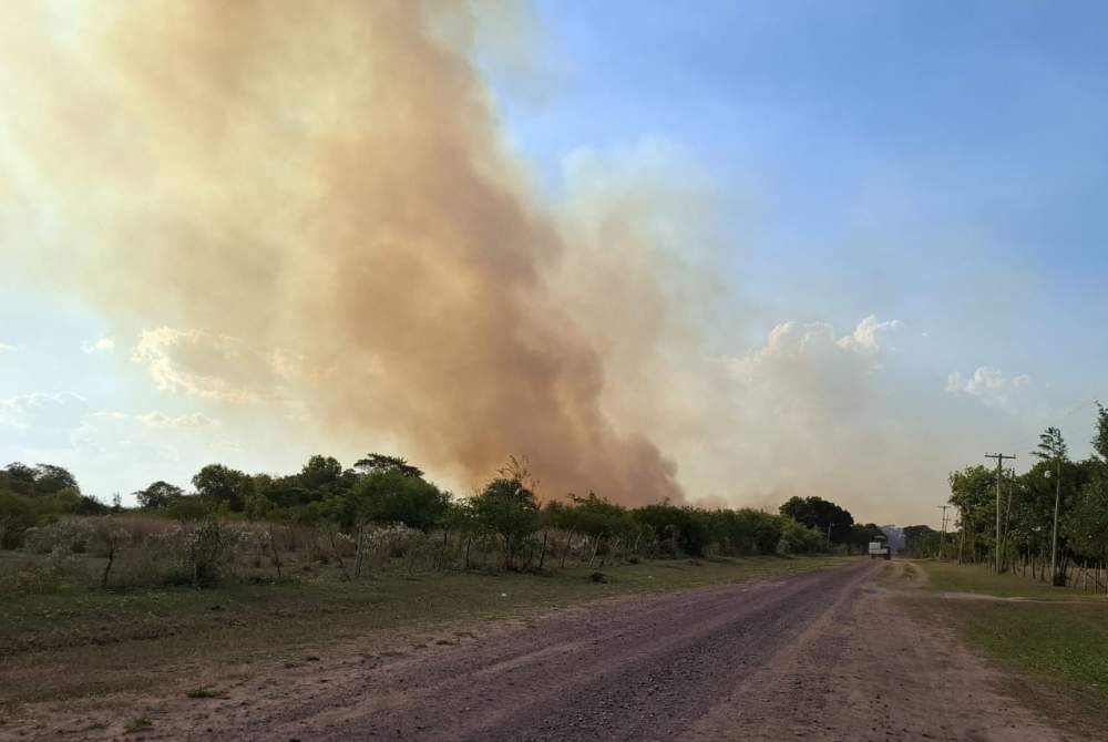 Incendio en Corrientes-reserva provincial