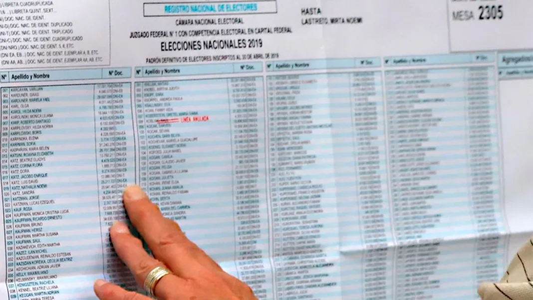 Revisá tus datos habilitaron el padrón provisorio en Formosa