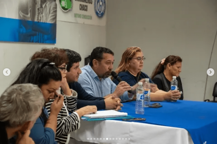 Representantes de la CGT delegación Chaco.