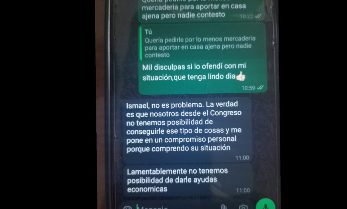 Ante la falta de respuestas de Neme, recurrieron a otros diputados como María Celeste Ponce, de La Libertad Avanza, quien les negó cualquier tipo de ayuda.