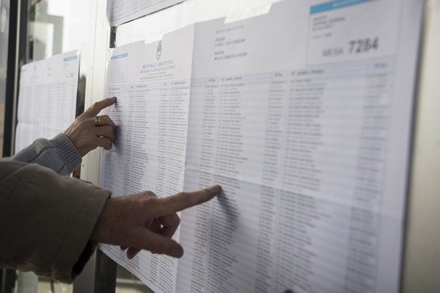 Padrón electoral en Corrientes