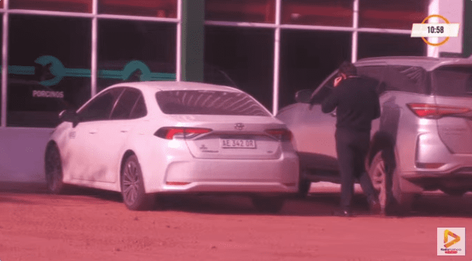 Formosa Paoltroni se ausentó de la convención y fue filmado saliendo de la sede de Agrofeld