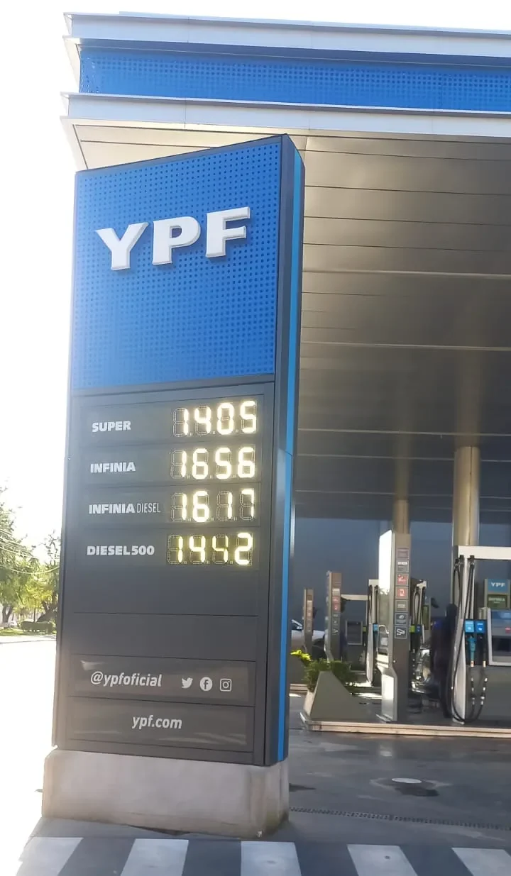 Por cuarta vez en agosto, YPF volvió a aumentar los precios de sus combustibles en Formosa 1