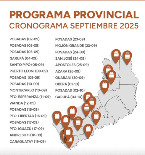 Ahora Gas en septiembre Misiones