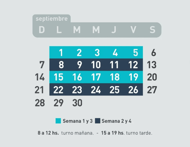 Cronograma del plan nutrir de septiembre 2025