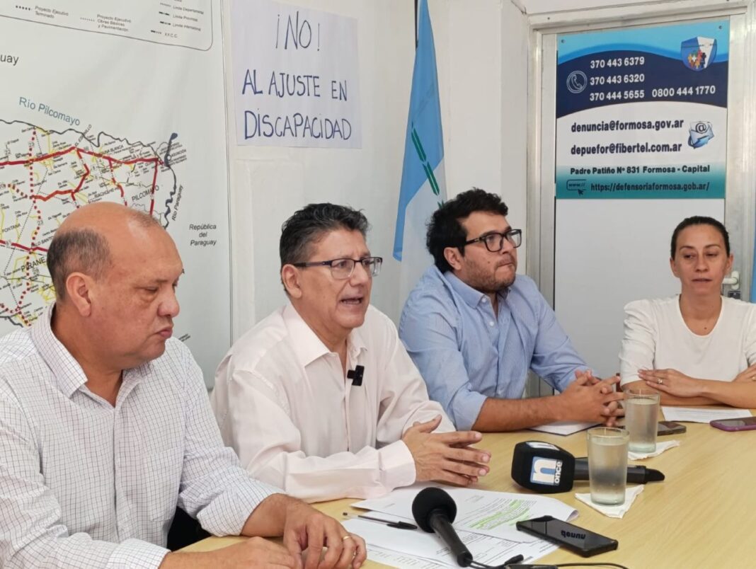 Conferencia pago a pensiones por discapacidad en Formosa
