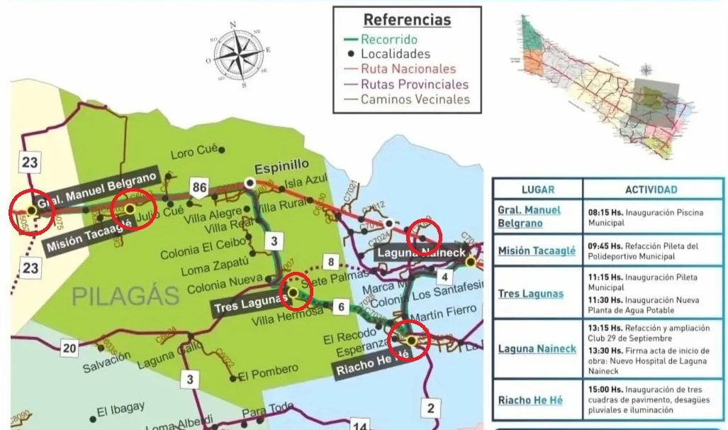 La gestión de Insfrán llegó a 121 obras en 2025 y este viernes suma nuevas inauguraciones