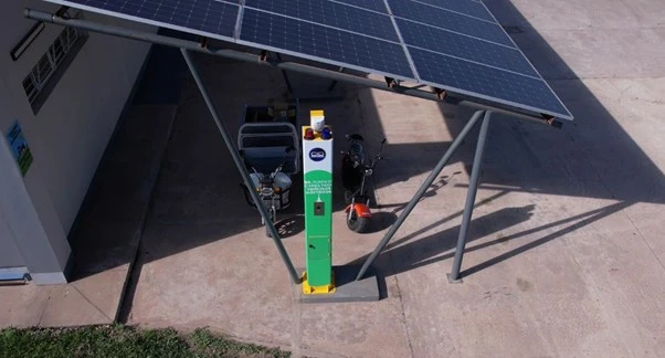 Punto de carga para vehículos eléctricos.