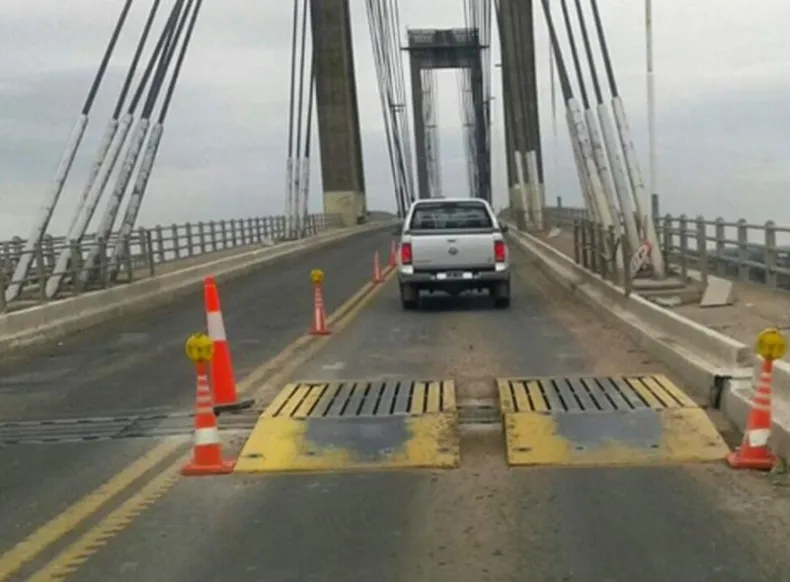 Las obras en el Puente General Belgrano se centraron en la reparación de las juntas estructurales del viaducto.