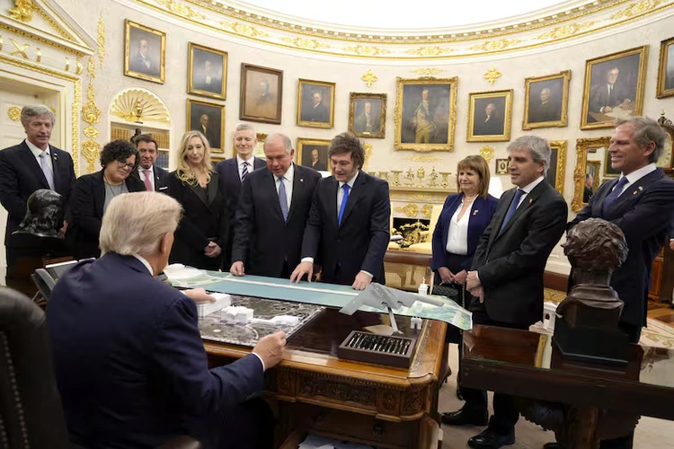 Milei Trump en EE.UU 14 de octubre de 2025 Foto Presidencia
