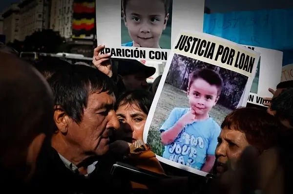 Reclamo de justicia por Loan Peña.