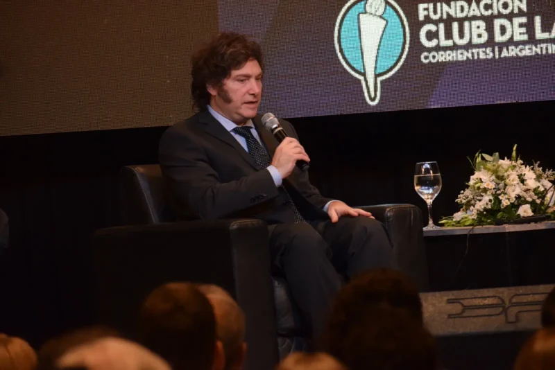 Milei en Corrientes. Foto: Fundación Club de La Libertad.