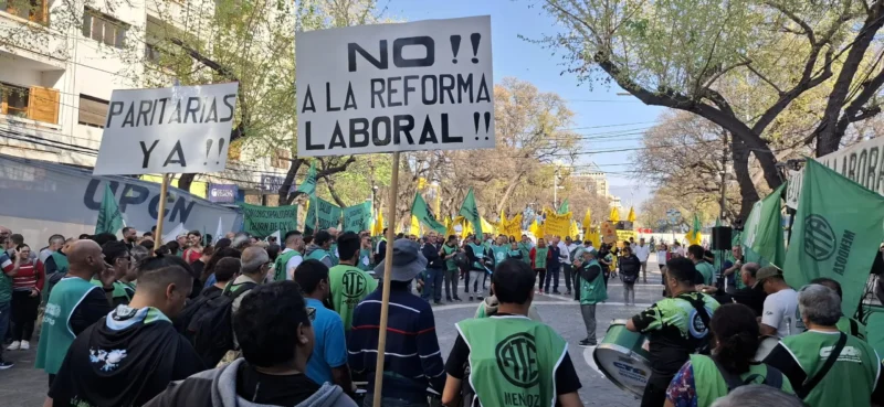 Reclamo contra la Reforma Laboral. Foto: ATE.