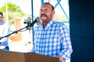 Gildo Insfrán-inauguración-Laguna Yema