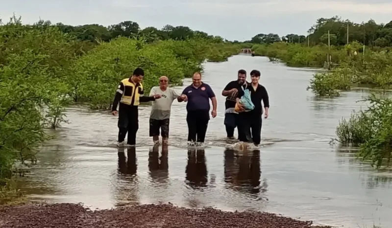 Postales de las inundaciones que ocurren en Corrientes. Foto Revista Códigos.