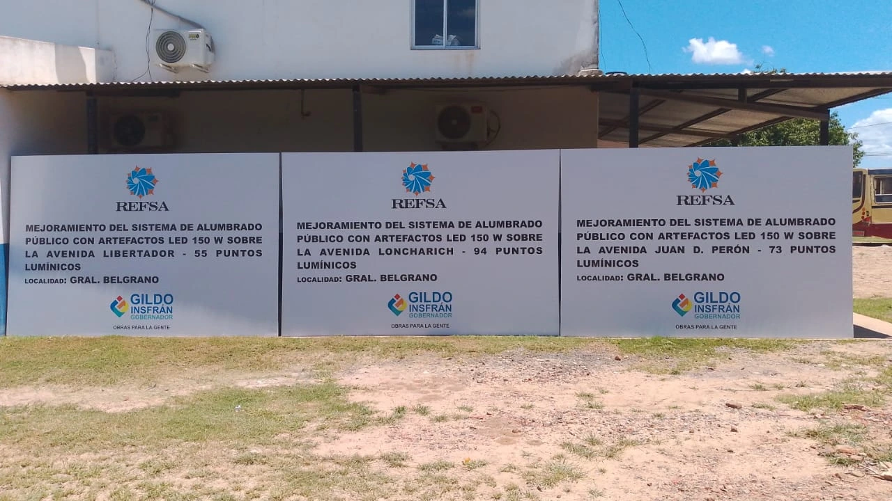 En Belgrano, la obra de alumbrado público alcanza 55 cuadras con tecnología led.