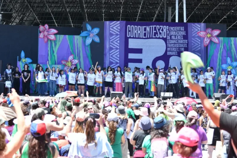 Tras lo vivido en Corrientes y con la confirmación de Córdoba como próxima sede, el Encuentro Plurinacional inicia una nueva etapa de construcción colectiva. Foto: Agencia Presentes.
