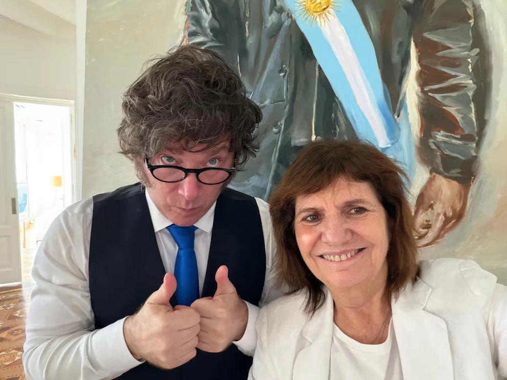 Bullrich visitó este lunes a Milei en la Quinta de Olivos