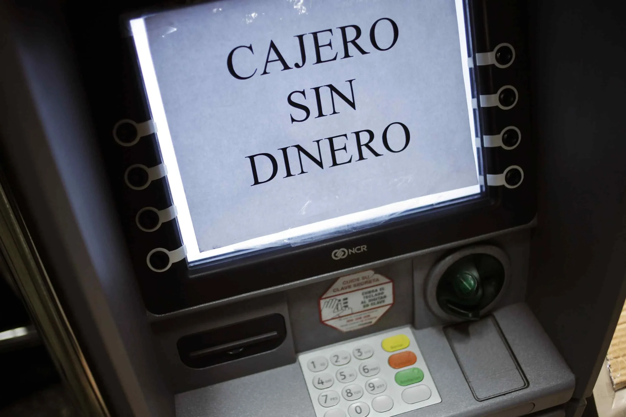 cajero sin dinero