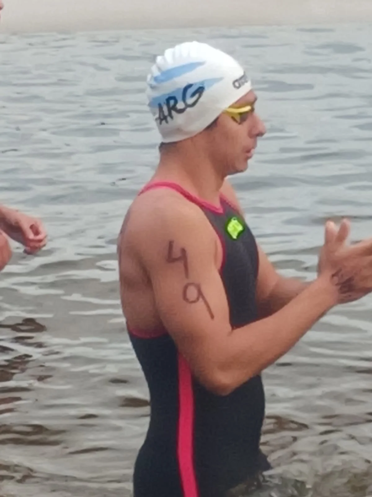 En Paraguay Arias compitió en la carrera de 10km. 