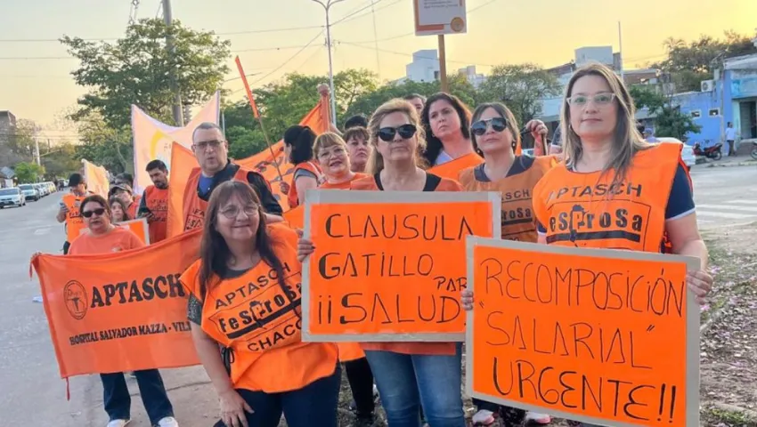 Trabajadores de la salud del Chaco se suman a la Marcha Federal Universitaria