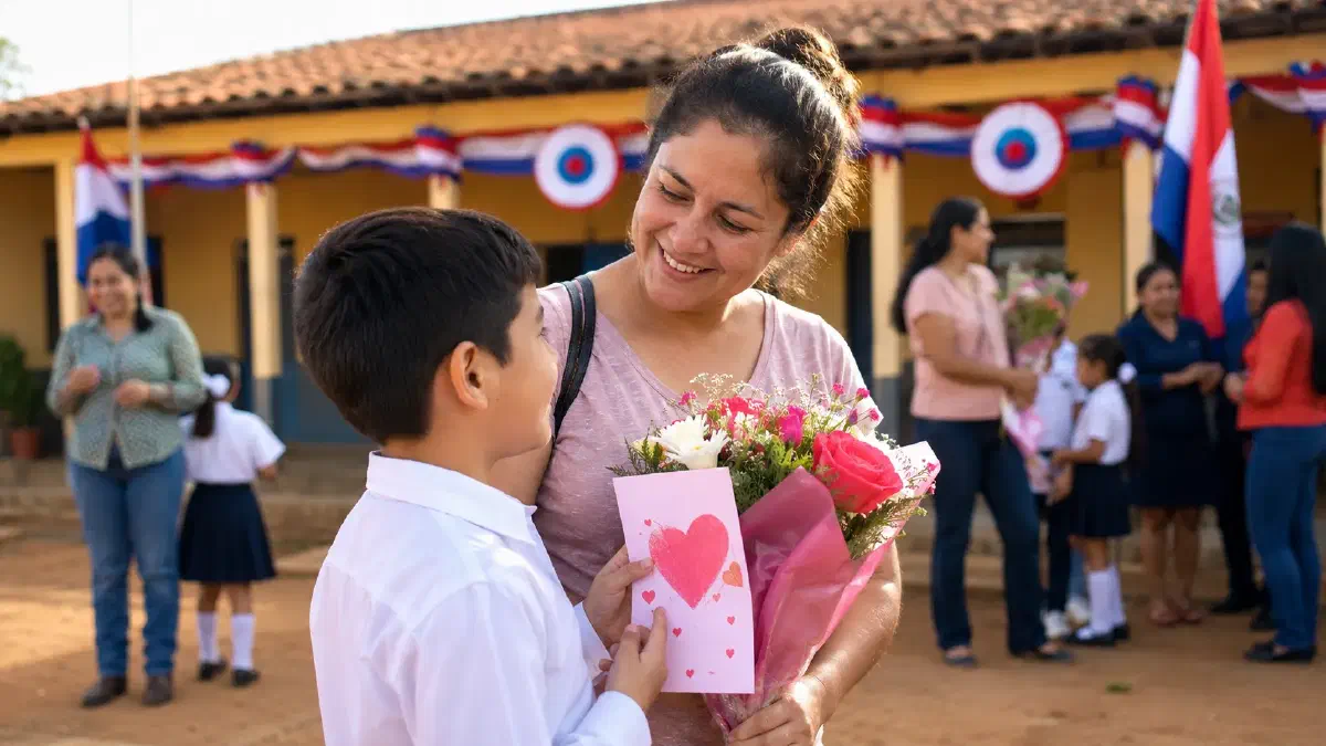 El 15 de mayo es el día de la Madre en Paraguay.