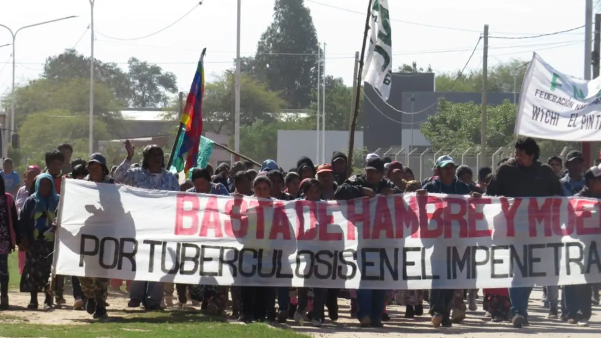 Comunidades Wichí iniciaron un acampe masivo en Chaco en reclamo de alimentos y salud