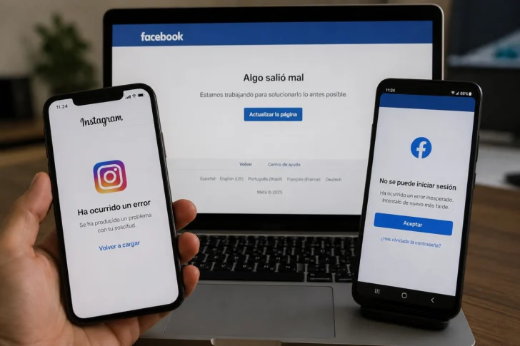 Usuarios reportaron problemas para iniciar sesión, cargar publicaciones, ver historias y compartir contenido.