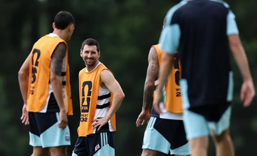 Ayer al mediodía fue el último entrenamiento de la selección previa a la semifinal. Foto: Noticias Argentinas.