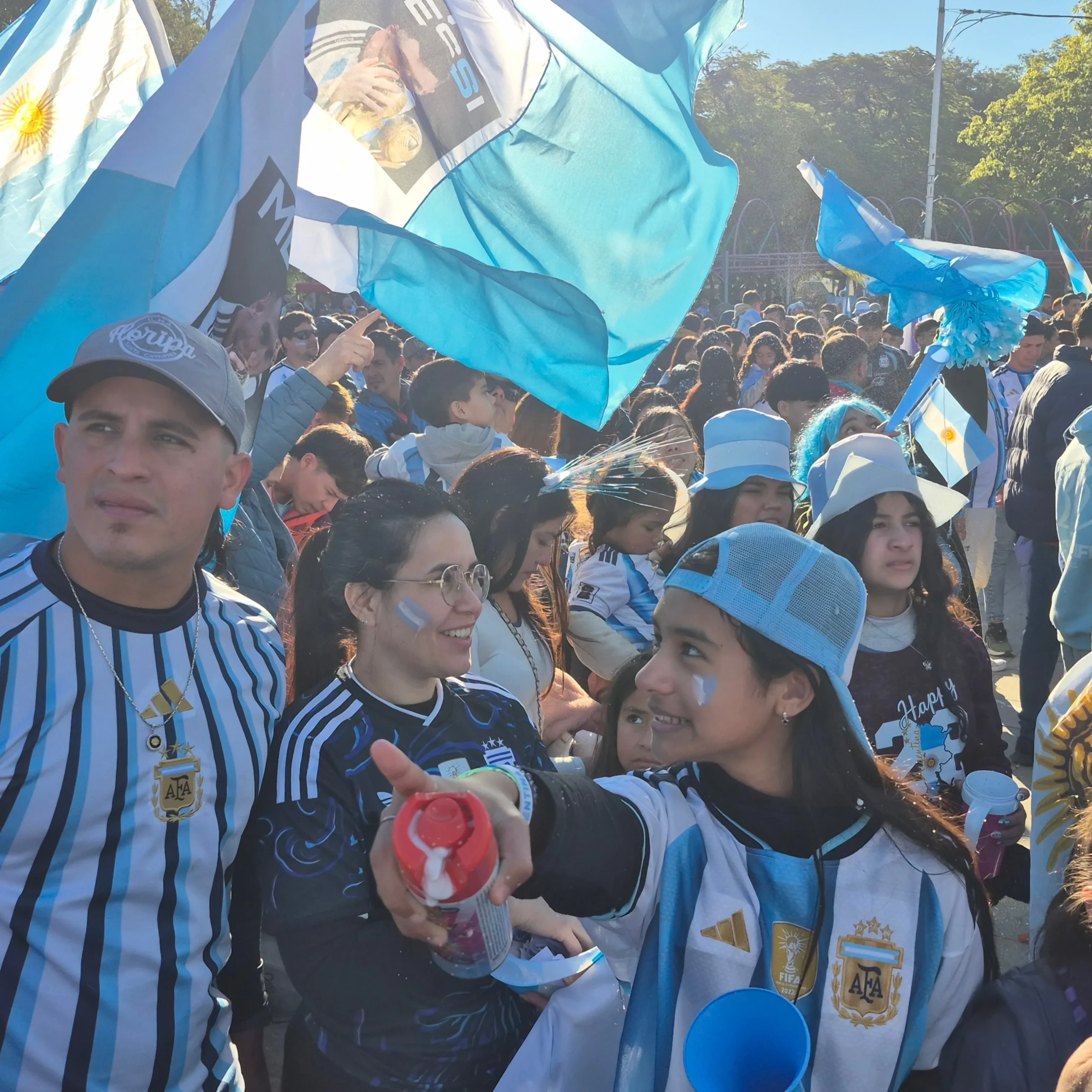 La Plaza San Martín será el principal punto de encuentro para los hinchas si Argentina avanza a semifinales.