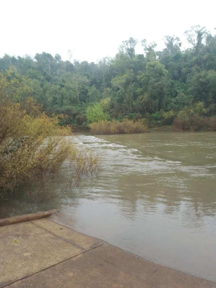 La crecida del arroyo Yabotí obligó a suspender preventivamente el ingreso al Parque Provincial Moconá.